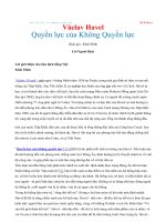 Quyền lực của Không Quyền lực - Václav Havel