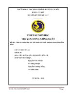 Bài tiểu luận Phân tích động học cơ cấu hành tinh kiểu Simpson trong hộp số tự động