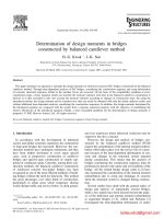A028  determination of design moment in bridges constructed by balanced cantilever method