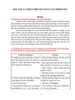 BÀI tập cá NHÂN môn kế TOÁN tài CHÍNH số 5 