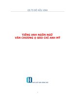 TIẾNG ANH văn CHƯƠNG và báo CHÍ