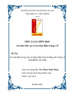 An toàn điện trong việc sử dụng điện thoại di động nói chung và smartphone nói riêng 