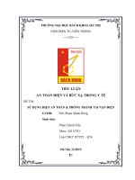 sử dụng điện an toàn  phòng tránh tai nạn điện 