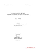 A031  AASHTO LRFD DESIGN EXAMPLE HORIZONTALLY CURVED STEEL BOX GIRDER BRIDGE