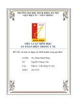 An toàn sử dụng các thiết bị điện trong gia đình 