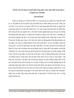 Liên hệ công tác hoạch định công nghệ và lựa chọn thiết bị tại công ty cổ phần sữa vinamilk