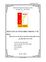 Phân tích các vấn đề an toàn khi sử dụng điện trong gia đình đối với trẻ nhỏ 