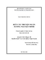 Kết cấu truyện ngắn sương nguyệt minh (LV02044)