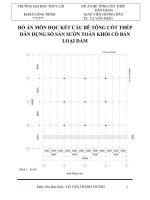 BẢN THUYẾT MINH ĐỒ ÁN MÔN HỌC BTCT DÂN DỤNG