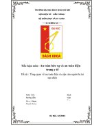 Tổng quan về an toàn điện và cấp cứu người bị tai nạn điện 