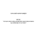 Sáng kiến kinh nghiệm sử dụng phần mềm Geometer’s Sketchpad trong dạy hình học ở cấp THCS