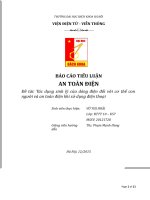 Tác dụng sinh lý của dòng điện đối với cơ thể con người và an toàn điện khi sử dụng điện thoại 