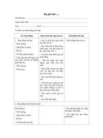 Hướng dẫn cách ghi sổ dự giờ