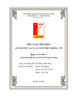 An toàn điện và các phương pháp bảo vệ an toàn cho người sử dụng 