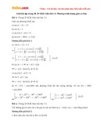 Giải bài tập trang 28, 29 SGK Giải tích 11: Phương trình lượng giác cơ bản