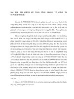 BÀI tập tài CHÍNH kế TOÁN TÌNH HUỐNG về CÔNG TY SUPEROUTDOOR 