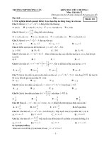 Đề - ĐA ktra Toán chương 1 lớp 12