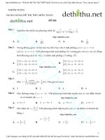 ĐỀ THI THỬ THPT MÔN TOÁN TRẮC NGHIỆM 2017