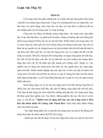 Luận văn nghiên cứu đa dạng sinh học của côn trùng nước ở khu bảo tồn nhiên nhiên pù luông, tỉnh thanh hóa 