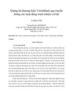 Quảng bá thương hiệu VietinBank qua truyền thông các hoạt động trách nhiệm xã hội