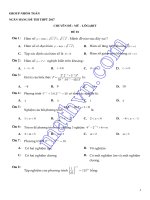600 câu trắc nghiệm mũ   logarit có đáp án 