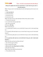 Bài tập trắc nghiệm môn Giáo dục công dân lớp 11: Cạnh tranh trong sản xuất và lưu thông hàng hoá