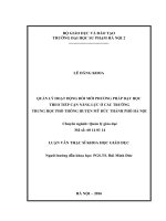 Quản lý hoạt động đổi mới phương pháp dạy học theo tiếp cận năng lực ở các trường trung học phổ thông huyện mỹ đức thành phố hà nội (LV02048) 