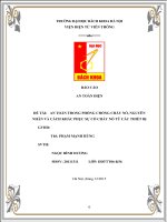 an toàn trong phòng chống cháy nổ, nguyên nhân và cách khắc phục sự cố cháy nổ từ các thiết bị 