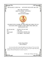 BAO CAO TOT NGHIEP   Huy động vốn