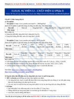 sự điện li chất điện li