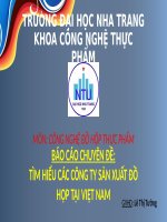 TÌM HIỂU CÁC CÔNG TY SẢN XUẤT ĐỒ HỘP TẠI VIỆT NAM