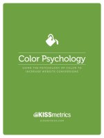 Using the psychology of color to increase website conversions 