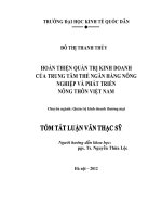 Hoàn thiện quản trị kinh doanh của Trung tâm thẻ ngân hàng nông nghiệp và phát triển nông thôn Việt Nam