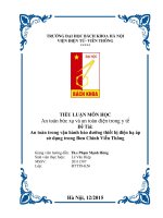 An toàn trong vận hành bảo dưỡng thiết bị điện hạ áp sử dụng trong bưu chính viễn thông 