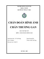Chẩn đoán hình ảnh chấn thương gan