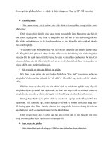 Đánh giá sản phẩm dịch vụ và định vị thị trường của công ty CP chế tạo máy