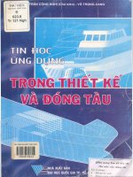 Tin học ứng dụng trong thiết kế và đóng tàu  trần công nghị (chủ biên), võ trọng cang 