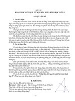 ĐỀ TÀI Khai thác kết quả từ một bài toán hình học lớp 8