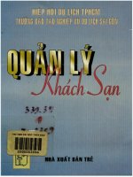 Quản lý khách sạn  hiệp hội du lịch tp  hồ chí minh  trường đào tạo nghiệp vụ du lịch sài gòn 