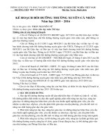 Học tập Bồi dưỡng thường xuyên môn thể dục NH  2015  2016