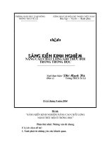 Sáng kiến kinh nghiệm đề tài: nâng cao chất lượng nghi thức đội trong trường học