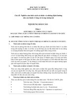 Nghiên cứu tính cách cá nhân và những định hướng cho hành vi ứng xử