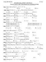 Kiểm tra đại số 10 chương 2 trường đầm dơi  Cà Mau