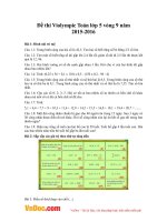 Đề thi Violympic Toán lớp 5 vòng 9 năm 2015-2016