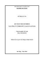 Kế toán trách nhiệm tại công ty TNHH MTV cao su ea hleo 