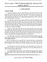 Sang kien kinh nghiem mot so phuong phap giai phuong trinh nghiem nguyen 