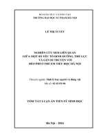 Nghiên cứu mối liên quan giữa một số yếu tố dinh dưỡng, thể lực và gen di truyền với béo phì ở trẻ em tiểu học Hà Nội.