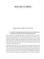 TÍNH CÁCH và  HÀNH VI cư xử của tôi 