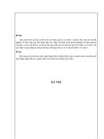 Xây dựng mô hình giao dịch ngân hàng bán lẻ nhằm kiểm soát và giảm stress tại BIDV chi nhánh cầu giấy
