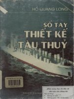 Sổ tay thiết kế tàu thủy  hồ quang long 